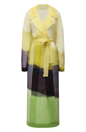 Женский шелковый тренч DRIES VAN NOTEN желтого цвета по цене 165500 руб., арт. 211-10238-2086 | Фото 1 Женский шелковый тренч DRIES VAN NOTEN желтого цвета, арт. 211-10238-2086 | Фото 1