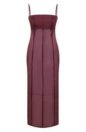 Женское шелковое платье JIL SANDER бордового цвета по цене 133500 руб., арт. JSWS506205-WS282500 | Фото 1 Женское шелковое платье JIL SANDER бордового цвета, арт. JSWS506205-WS282500 | Фото 1