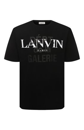 Мужская хлопковая футболка lanvin x gallery dept LANVIN черного цвета по цене 27950 руб., арт. RU-TS0005-J090-E21 | Фото 1 Мужская хлопковая футболка lanvin x gallery dept LANVIN черного цвета, арт. RU-TS0005-J090-E21 | Фото 1