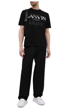 Мужская хлопковая футболка lanvin x gallery dept LANVIN черного цвета по цене 27950 руб., арт. RU-TS0005-J090-E21 | Фото 2 Мужская хлопковая футболка lanvin x gallery dept LANVIN черного цвета, арт. RU-TS0005-J090-E21 | Фото 2