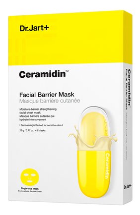 Питательные маски для лица ceramidin DR.JART+ бесцветного цвета, арт. 8809535803153 | Фото 1 (Тип продукта: Маски, Тканевые; Назначение: Для лица)