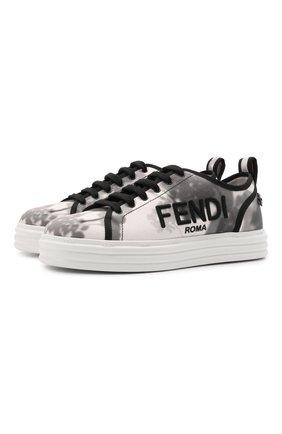 Женские текстильные кеды FENDI серого цвета по цене 65400 руб., арт. 8E8119 AF5I | Фото 1 Женские текстильные кеды FENDI серого цвета, арт. 8E8119 AF5I | Фото 1