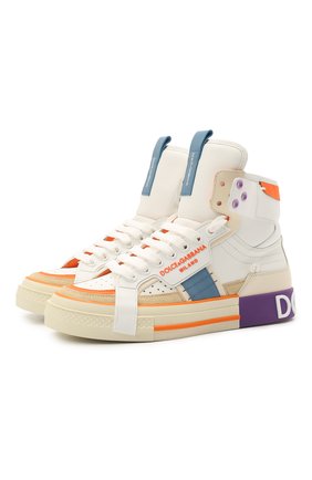 Женские кожаные кроссовки custom 2.zero DOLCE & GABBANA разноцветного цвета по цене 76200 руб., арт. CK1870/A0543 | Фото 1 Женские кожаные кроссовки custom 2.zero DOLCE & GABBANA разноцветного цвета, арт. CK1870/A0543 | Фото 1