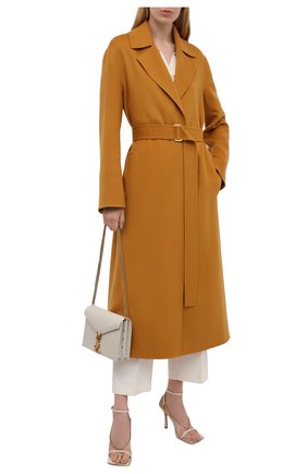 Женское кашемировое пальто LORO PIANA горчичного цвета по цене 574500 руб., арт. FAL7182 | Фото 2 Женское кашемировое пальто LORO PIANA горчичного цвета, арт. FAL7182 | Фото 2 (Материал внешний: Кашемир, Шерсть; Стили: Кэжуэл; 1-2-бортные: Однобортные; Рукава: Длинные; Длина (верхняя одежда): Длинные)