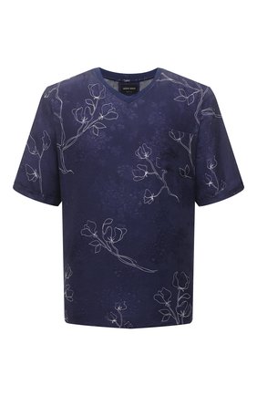 Мужская футболка GIORGIO ARMANI темно-синего цвета по цене 84800 руб., арт. 1SGCCZ59/TZ925 | Фото 1 Мужская футболка GIORGIO ARMANI темно-синего цвета, арт. 1SGCCZ59/TZ925 | Фото 1