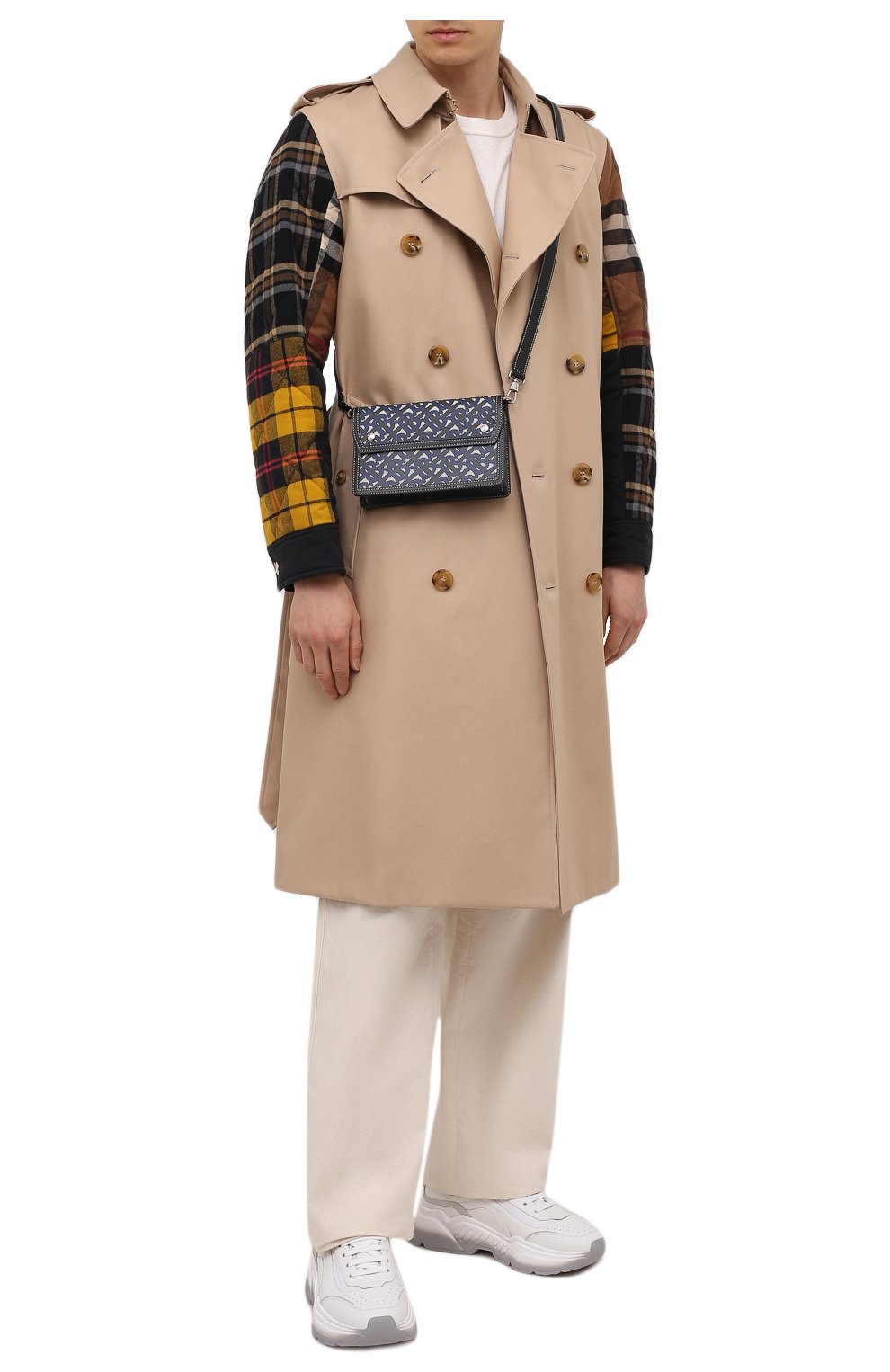 Мужская сумка BURBERRY темно-синего цвета по цене 76300 руб., арт. 8040284 | Фото 2 Мужская сумка BURBERRY темно-синего цвета, арт. 8040284 | Фото 2
