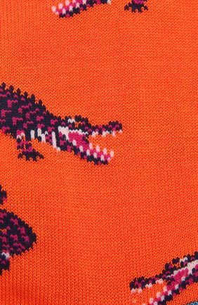 Мужские хлопковые носки STORY LORIS оранжевого цвета, арт. 5501 | Фото 2 (Кросс-КТ: бельё; Материал внешний: Хлопок)