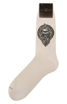 Мужские хлопковые носки STORY LORIS бежевого цвета, арт. 5539 | Фото 1 (Кросс-КТ: бельё; Материал внешний: Хлопок)