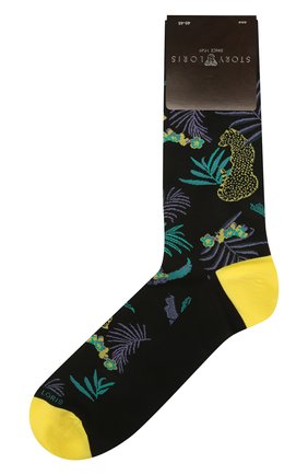 Мужские хлопковые носки STORY LORIS черного цвета, арт. 5575 | Фото 1 (Кросс-КТ: бельё; Материал внешний: Хлопок)