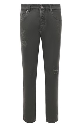 Мужские джинсы BRUNELLO CUCINELLI хаки цвета по цене 59400 руб., арт. M262PX2340 | Фото 1 Мужские джинсы BRUNELLO CUCINELLI хаки цвета, арт. M262PX2340 | Фото 1