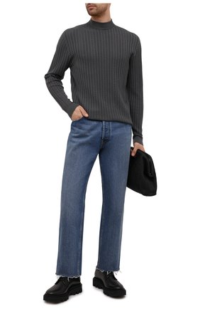 Мужской шерстяная водолазка GIORGIO ARMANI темно-серого цвета по цене 56250 руб., арт. 6KSMA1/SMA1Z | Фото 2 Мужской шерстяная водолазка GIORGIO ARMANI темно-серого цвета, арт. 6KSMA1/SMA1Z | Фото 2