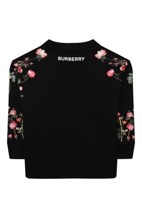Детский хлопковый свитшот BURBERRY черного цвета по цене 22200 руб., арт. 8038440 | Фото 2 Детский хлопковый свитшот BURBERRY черного цвета, арт. 8038440 | Фото 2