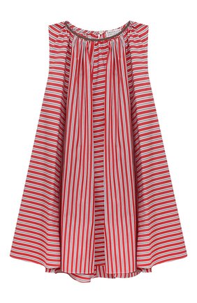 Детское комплект из топа и шорт BRUNELLO CUCINELLI красного цвета по цене 83650 руб., арт. BH182A251A | Фото 2 Детское комплект из топа и шорт BRUNELLO CUCINELLI красного цвета, арт. BH182A251A | Фото 2 (Рукава: Короткие; Материал внешний: Хлопок; Ростовка одежда: 4 года | 104 см, 6 лет | 116 см)