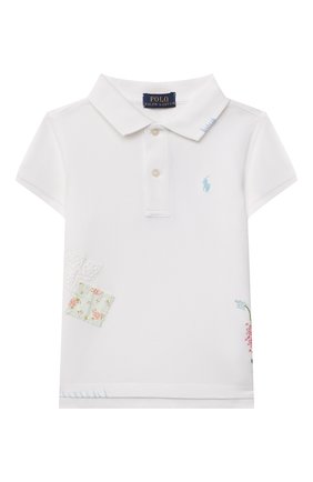 Детское хлопковое поло RALPH LAUREN белого цвета по цене 5995 руб., арт. 312835144 | Фото 1 Детское хлопковое поло RALPH LAUREN белого цвета, арт. 312835144 | Фото 1