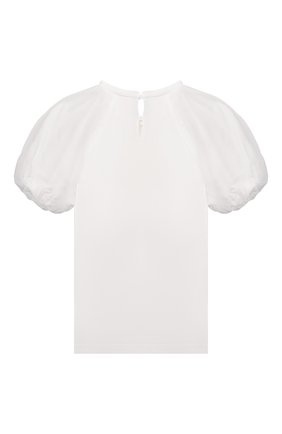 Детский хлопковый топ FENDI белого цвета по цене 23150 руб., арт. JFI231/AEY6/8A-12+ | Фото 2 Детский хлопковый топ FENDI белого цвета, арт. JFI231/AEY6/8A-12+ | Фото 2 (Рукава: Короткие; Материал внешний: Хлопок; Девочки Кросс-КТ: топ-одежда; Ростовка одежда: 10 - 11 лет | 140 - 146см, 12 лет | 152 см, 8 лет | 128 см)