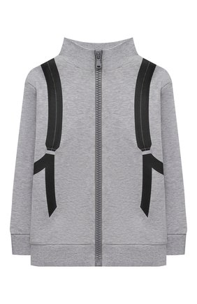 Детский хлопковая толстовка FENDI серого цвета по цене 39800 руб., арт. JMH126/AEY7/8A-12+ | Фото 1 Детский хлопковая толстовка FENDI серого цвета, арт. JMH126/AEY7/8A-12+ | Фото 1