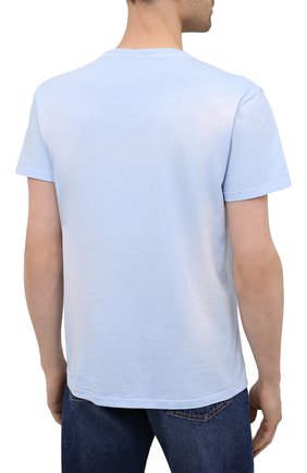 Мужская хлопковая футболка loewe x paula's ibiza LOEWE голубого цвета, арт. H616Y22X09 | Фото 4 (Рукава: Короткие; Длина (для топов): Стандартные; Принт: С принтом; Материал внешний: Хлопок; Стили: Кэжуэл)