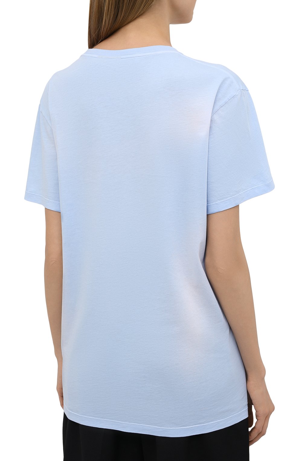 Мужская хлопковая футболка loewe x paula's ibiza LOEWE голубого цвета, арт. H616Y22X09 | Фото 8 (Рукава: Короткие; Длина (для топов): Стандартные; Принт: С принтом; Материал внешний: Хлопок; Стили: Кэжуэл)