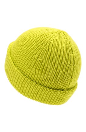 Мужская шерстяная шапка VETEMENTS зеленого цвета, арт. UA52KN300Y 2901/M | Фото 2 (Материал: Шерсть, Текстиль; Кросс-КТ: Трикотаж)