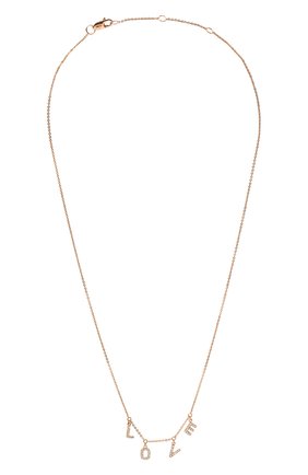 Женское колье love J-POINT розового цвета по цене 51700 руб., арт. ИПГ857.17.020321.14P | Фото 1 Женское колье love J-POINT розового цвета, арт. ИПГ857.17.020321.14P | Фото 1 (Материал: Золото)