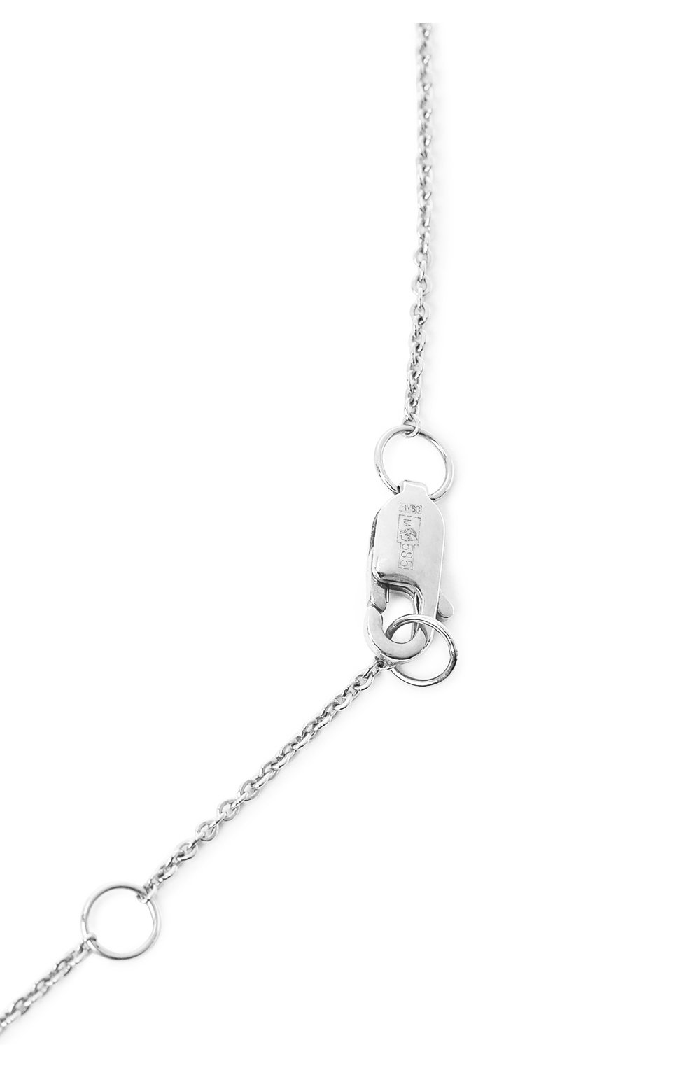 Женское колье love J-POINT серебряного цвета по цене 51700 руб., арт. ИПГ857.32.090421.8W | Фото 3 Женское колье love J-POINT серебряного цвета, арт. ИПГ857.32.090421.8W | Фото 3 (Материал: Золото)