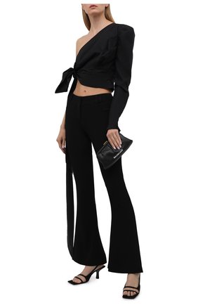 Женские брюки из вискозы BALMAIN черного цвета по цене 327000 руб., арт. VF0PP030/VA00 | Фото 2 Женские брюки из вискозы BALMAIN черного цвета, арт. VF0PP030/VA00 | Фото 2 (Силуэт Ж (брюки и джинсы): Расклешенные; Длина (брюки, джинсы): Удлиненные; Женское Кросс-КТ: Брюки-одежда; Стили: Гламурный; Материал внешний: Вискоза)