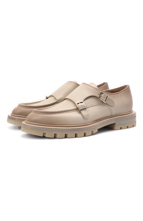 Женская кожаные монки SANTONI бежевого цвета по цене 58200 руб., арт. WUCU59605HL1NLGAE32 | Фото 1 Женская кожаные монки SANTONI бежевого цвета, арт. WUCU59605HL1NLGAE32 | Фото 1 (Каблук высота: Низкий; Подошва: Платформа; Материал внутренний: Натуральная кожа; Материал внешний: Кожа)