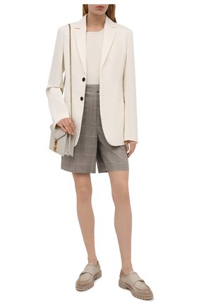 Женская кожаные монки SANTONI бежевого цвета по цене 58200 руб., арт. WUCU59605HL1NLGAE32 | Фото 2 Женская кожаные монки SANTONI бежевого цвета, арт. WUCU59605HL1NLGAE32 | Фото 2 (Каблук высота: Низкий; Подошва: Платформа; Материал внутренний: Натуральная кожа; Материал внешний: Кожа)