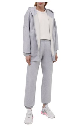 Женский хлопковый кардиган HERON PRESTON FOR CALVIN KLEIN серого цвета по цене 18250 руб., арт. K10K108251 | Фото 2 Женский хлопковый кардиган HERON PRESTON FOR CALVIN KLEIN серого цвета, арт. K10K108251 | Фото 2