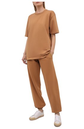 Женская хлопковая футболка HERON PRESTON FOR CALVIN KLEIN коричневого цвета по цене 11500 руб., арт. K10K108252 | Фото 2 Женская хлопковая футболка HERON PRESTON FOR CALVIN KLEIN коричневого цвета, арт. K10K108252 | Фото 2