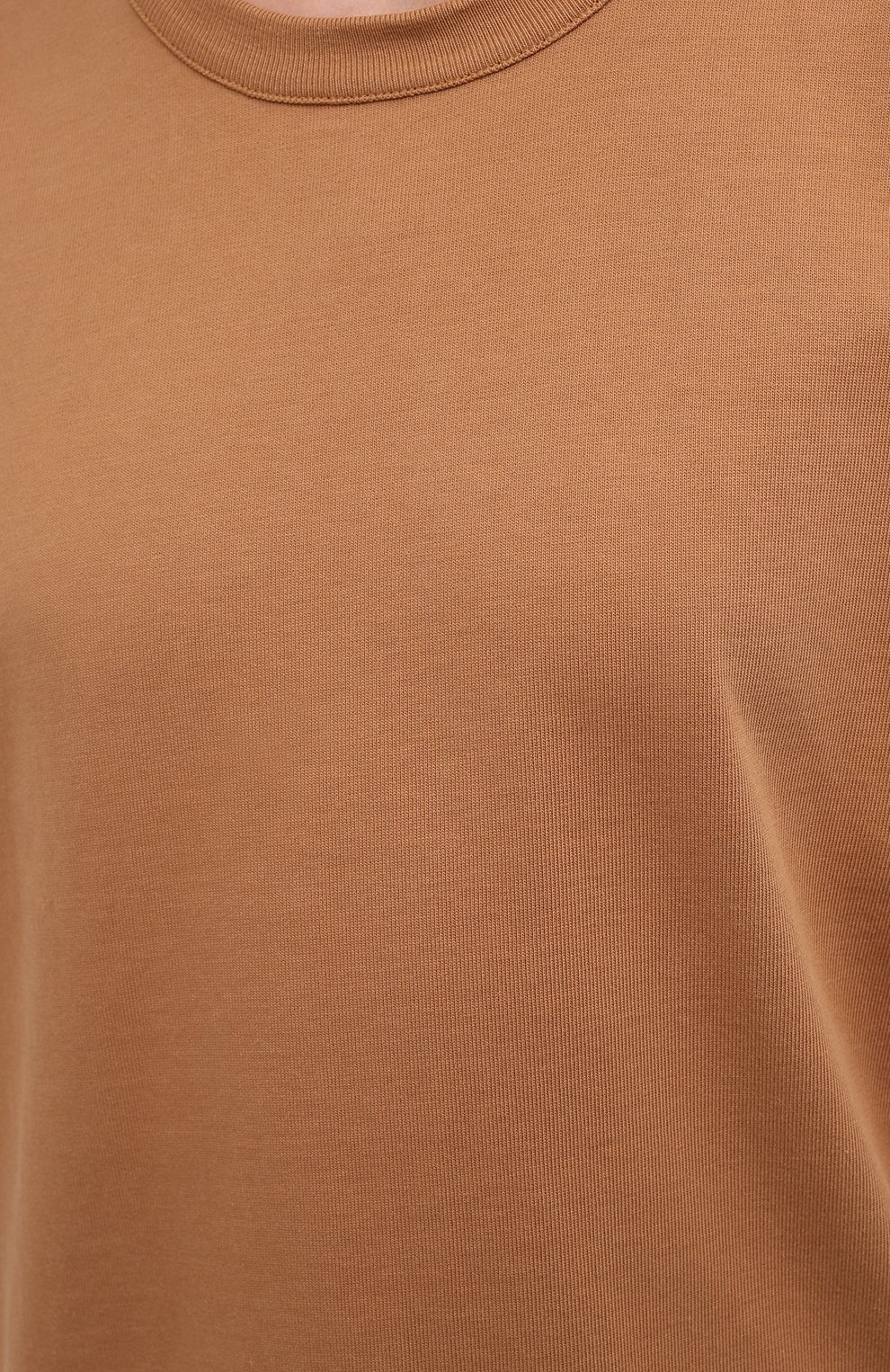 Женская хлопковая футболка HERON PRESTON FOR CALVIN KLEIN коричневого цвета, арт. K10K108252 | Фото 5 (Женское Кросс-КТ: Футболка-спорт, Футболка-одежда; Принт: Без принта; Рукава: Короткие; Длина (для топов): Стандартные; Материал внешний: Хлопок; Стили: Спорт-шик)