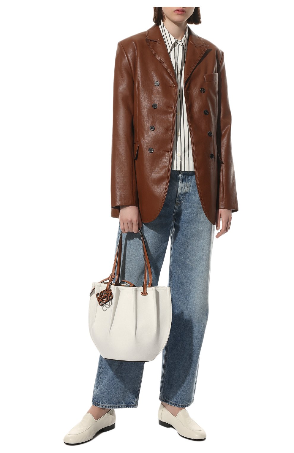 Женский сумка-тоут shell loewe x paula's ibiza LOEWE белого цвета по цене 142000 руб., арт. A884T49X02 | Фото 3 Женский сумка-тоут shell loewe x paula's ibiza LOEWE белого цвета, арт. A884T49X02 | Фото 3 (Сумки-технические: Сумки-шопперы; Размер: medium; Материал: Текстиль)