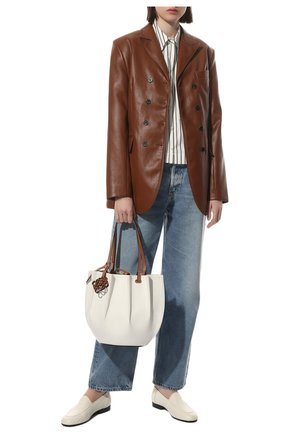 Женский сумка-тоут shell loewe x paula's ibiza LOEWE белого цвета по цене 142000 руб., арт. A884T49X02 | Фото 3 Женский сумка-тоут shell loewe x paula's ibiza LOEWE белого цвета, арт. A884T49X02 | Фото 3 (Сумки-технические: Сумки-шопперы; Размер: medium; Материал: Текстиль)