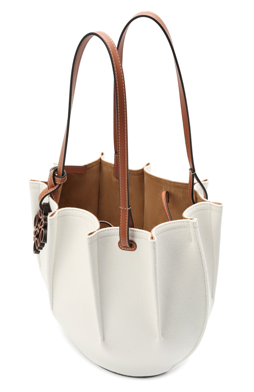 Женский сумка-тоут shell loewe x paula's ibiza LOEWE белого цвета по цене 142000 руб., арт. A884T49X02 | Фото 5 Женский сумка-тоут shell loewe x paula's ibiza LOEWE белого цвета, арт. A884T49X02 | Фото 5 (Сумки-технические: Сумки-шопперы; Размер: medium; Материал: Текстиль)