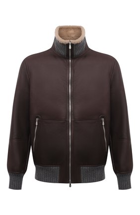 Мужская дубленка BRUNELLO CUCINELLI темно-коричневого цвета по цене 661000 руб., арт. MPMD01737 | Фото 1 Мужская дубленка BRUNELLO CUCINELLI темно-коричневого цвета, арт. MPMD01737 | Фото 1 (Длина (верхняя одежда): Короткие; Рукава: Длинные; Материал внешний: Натуральный мех; Стили: Кэжуэл)