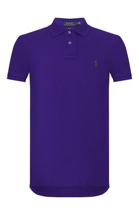 Мужское хлопковое поло POLO RALPH LAUREN фиолетового цвета по цене 9950 руб., арт. 710795080 | Фото 1 Мужское хлопковое поло POLO RALPH LAUREN фиолетового цвета, арт. 710795080 | Фото 1