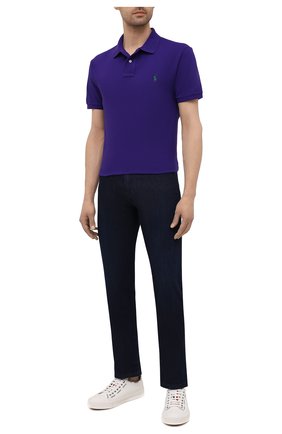 Мужское хлопковое поло POLO RALPH LAUREN фиолетового цвета по цене 9950 руб., арт. 710795080 | Фото 2 Мужское хлопковое поло POLO RALPH LAUREN фиолетового цвета, арт. 710795080 | Фото 2