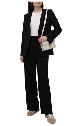 Женские кожаные пенни-лоферы SANTONI бежевого цвета по цене 62550 руб., арт. WUCU59020HL1NLGAE32 | Фото 2 Женские кожаные пенни-лоферы SANTONI бежевого цвета, арт. WUCU59020HL1NLGAE32 | Фото 2