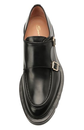 Женская кожаные монки SANTONI черного цвета по цене 64200 руб., арт. WUCU59605HL1NLESN01 | Фото 5 Женская кожаные монки SANTONI черного цвета, арт. WUCU59605HL1NLESN01 | Фото 5