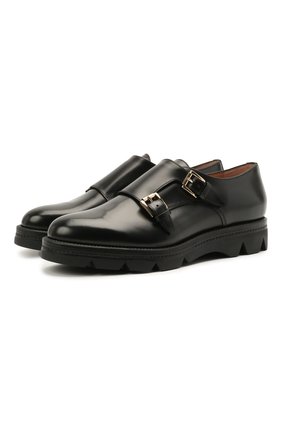 Женская кожаные монки SANTONI черного цвета по цене 49950 руб., арт. WUUD55967SM0NLESN01 | Фото 1 Женская кожаные монки SANTONI черного цвета, арт. WUUD55967SM0NLESN01 | Фото 1