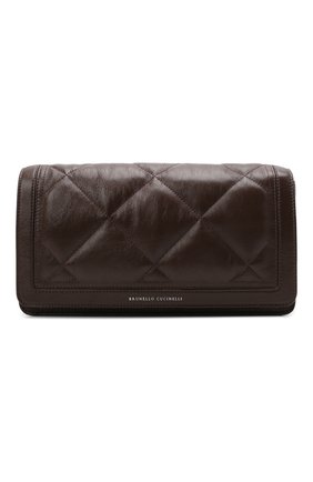 Женская сумка BRUNELLO CUCINELLI темно-коричневого цвета по цене 216500 руб., арт. MB00D2308P | Фото 1 Женская сумка BRUNELLO CUCINELLI темно-коричневого цвета, арт. MB00D2308P | Фото 1