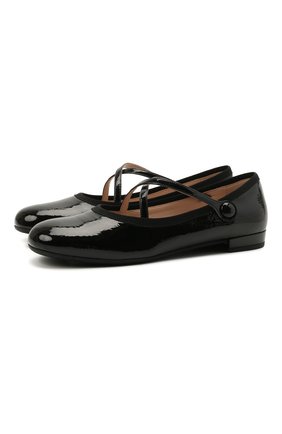 Женские кожаные балетки MIU MIU черного цвета по цене 45400 руб., арт. 5F873C/3LBV | Фото 1 Женские кожаные балетки MIU MIU черного цвета, арт. 5F873C/3LBV | Фото 1