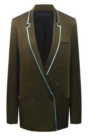 Женский жакет HAIDER ACKERMANN хаки цвета по цене 110500 руб., арт. 213-1002-138 | Фото 1 Женский жакет HAIDER ACKERMANN хаки цвета, арт. 213-1002-138 | Фото 1