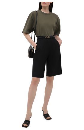Женская хлопковая футболка HERON PRESTON FOR CALVIN KLEIN хаки цвета по цене 11500 руб., арт. K10K108252 | Фото 2 Женская хлопковая футболка HERON PRESTON FOR CALVIN KLEIN хаки цвета, арт. K10K108252 | Фото 2