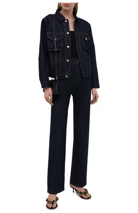 Женские джинсы HERON PRESTON FOR CALVIN KLEIN темно-синего цвета по цене 21700 руб., арт. K20K203536 | Фото 2 Женские джинсы HERON PRESTON FOR CALVIN KLEIN темно-синего цвета, арт. K20K203536 | Фото 2