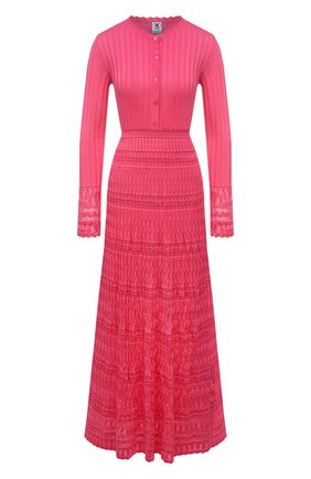 Женское платье из хлопка и вискозы M MISSONI розового цвета по цене 65350 руб., арт. 2DG00569/2K008G | Фото 1 Женское платье из хлопка и вискозы M MISSONI розового цвета, арт. 2DG00569/2K008G | Фото 1