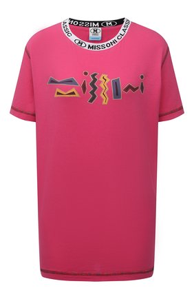 Женская хлопковая футболка M MISSONI розового цвета по цене 16650 руб., арт. 2DL00085/2J005E | Фото 1 Женская хлопковая футболка M MISSONI розового цвета, арт. 2DL00085/2J005E | Фото 1