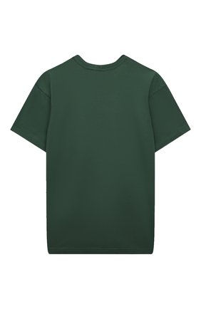 Детская хлопковая футболка MUMOFSIX зеленого цвета по цене 4250 руб., арт. MOSSS21_TS | Фото 2 Детская хлопковая футболка MUMOFSIX зеленого цвета, арт. MOSSS21_TS | Фото 2
