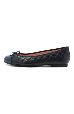 Детские кожаные балетки PRETTY BALLERINAS синего цвета по цене 12350 руб., арт. 48.804/SHADE | Фото 2 Детские кожаные балетки PRETTY BALLERINAS синего цвета, арт. 48.804/SHADE | Фото 2