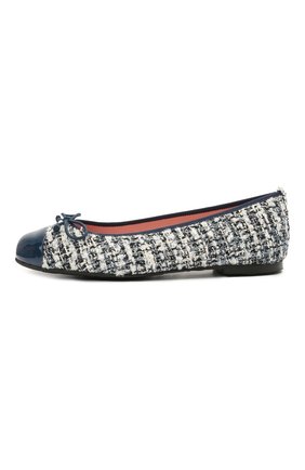 Детские балетки PRETTY BALLERINAS синего цвета по цене 12350 руб., арт. 48.805/SHADE | Фото 2 Детские балетки PRETTY BALLERINAS синего цвета, арт. 48.805/SHADE | Фото 2
